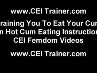 I hope you like eating your own glorious cum CEI